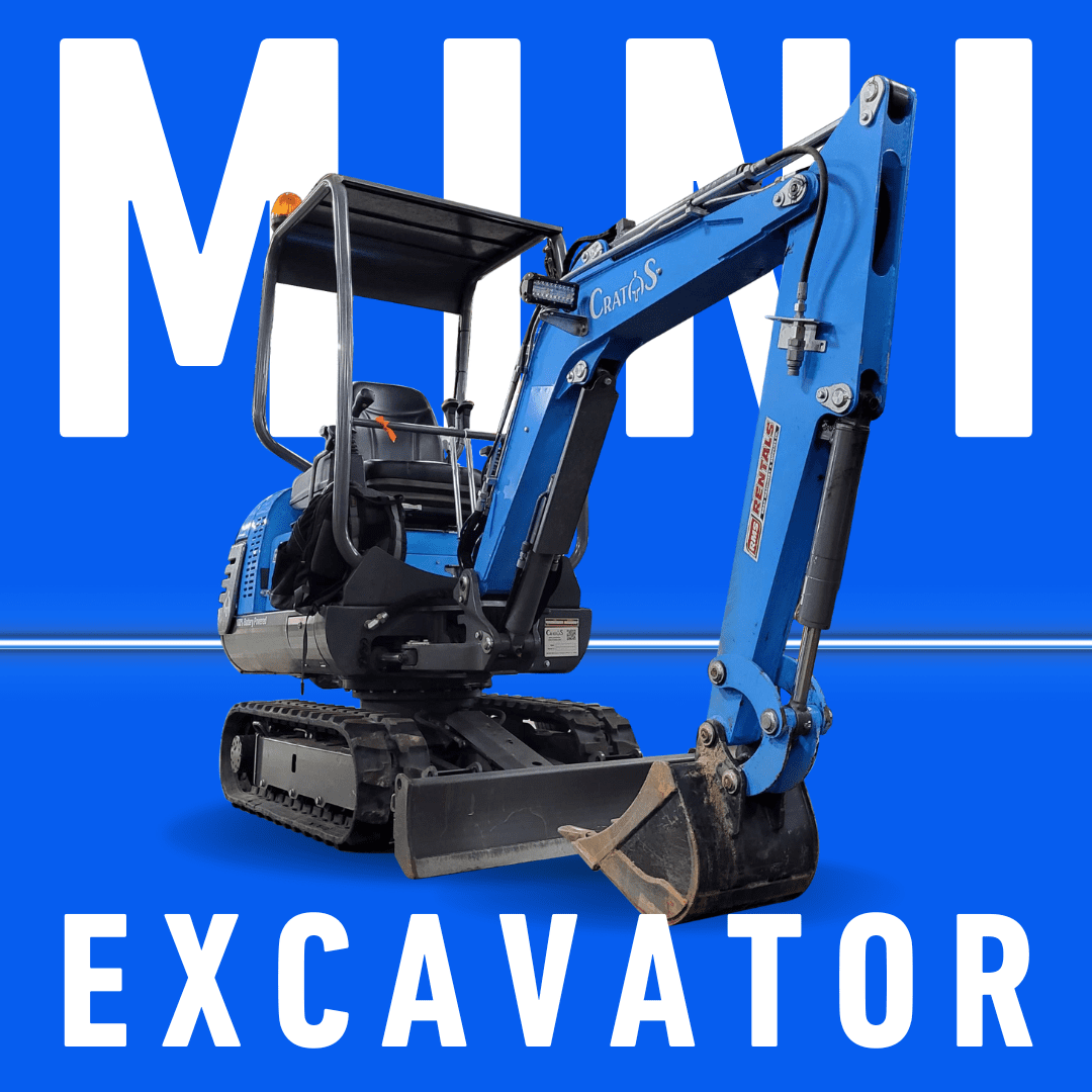 Battery-Electric Mini Excavator For Rent in Chicago